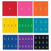 Double-Sided Magnetic Demonstration Rainbow Fraction&#174; Squares