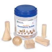 Wooden Geometric Solids, Set of 12